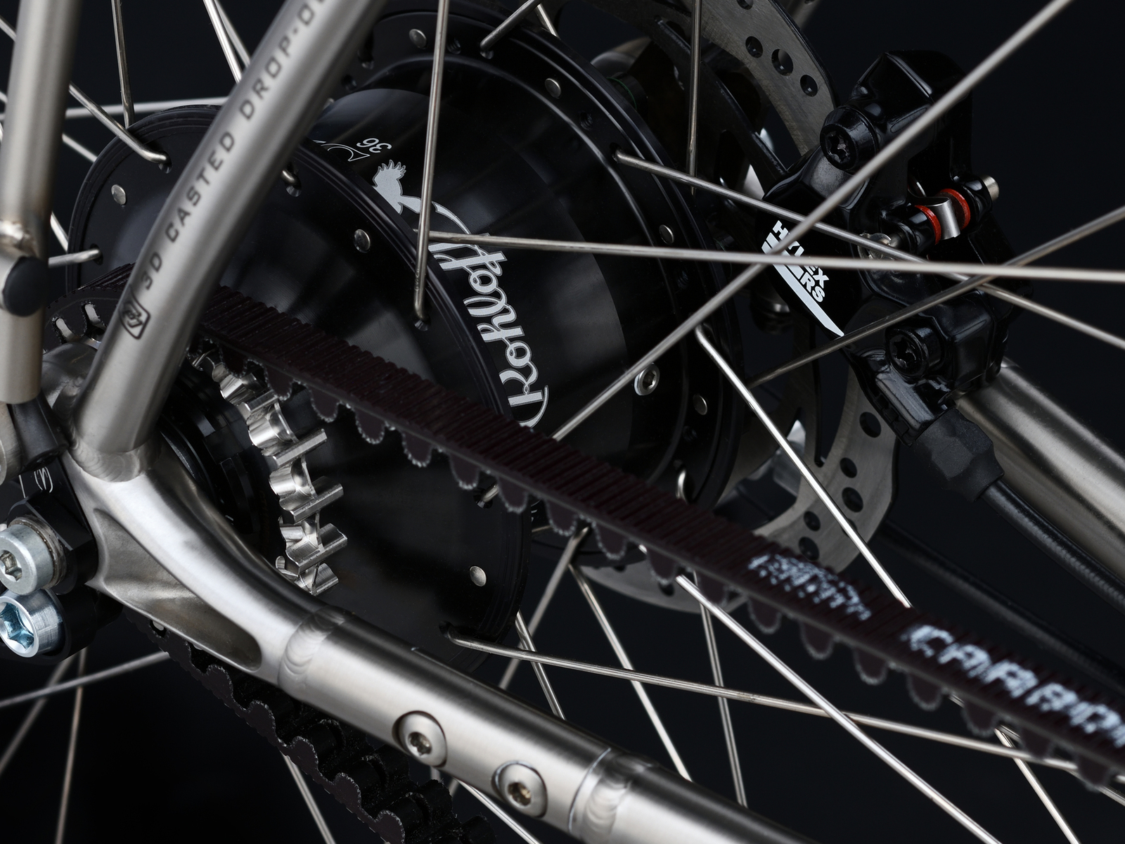 Van Nicholas Yukon Rohloff Disc Titanium Divisible Chain Stay Belt Rohloff