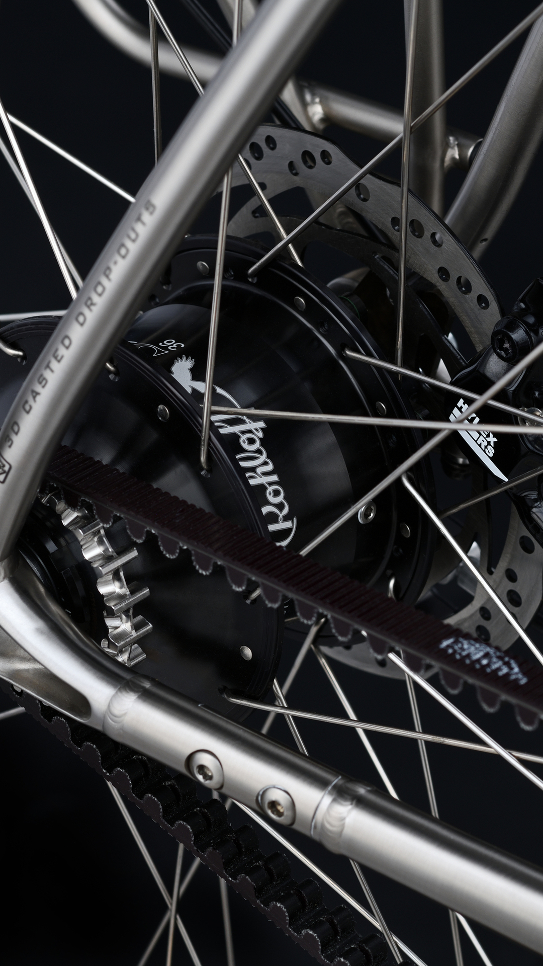 Van Nicholas Yukon Rohloff Disc Titanium Divisible Chain Stay Belt Rohloff