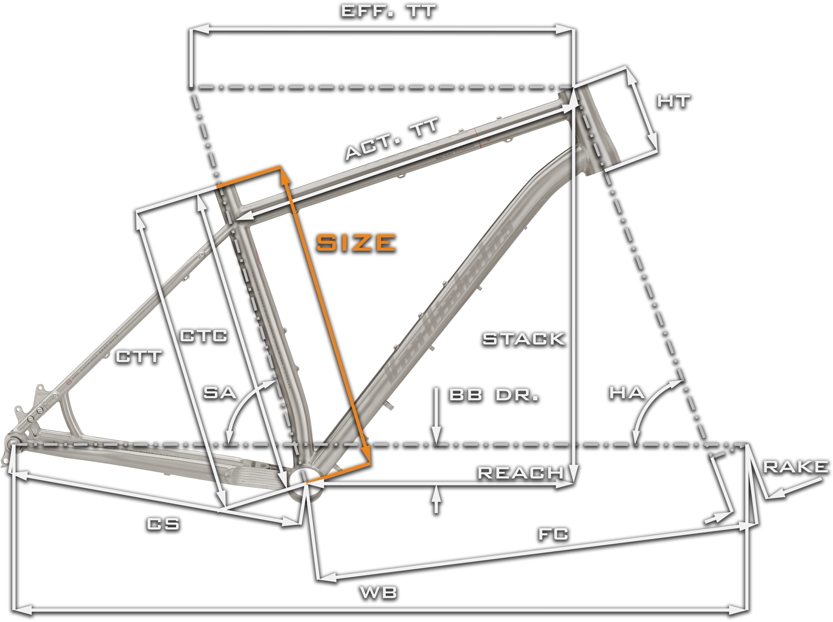 Van Nicholas Nootau Titanium Geometry