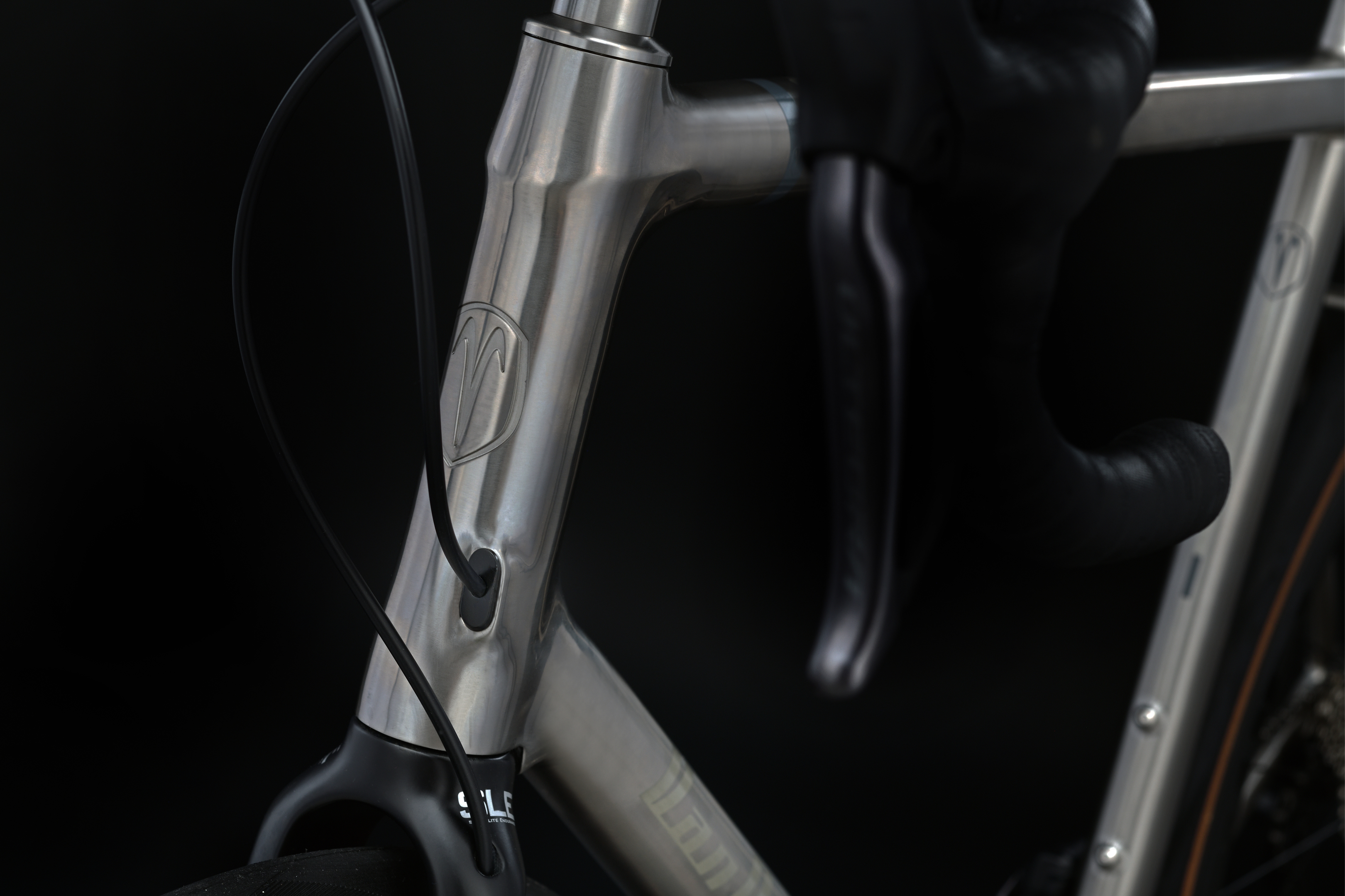 Van Nicholas Zephyr Titanium Engraved Head Tube Logo