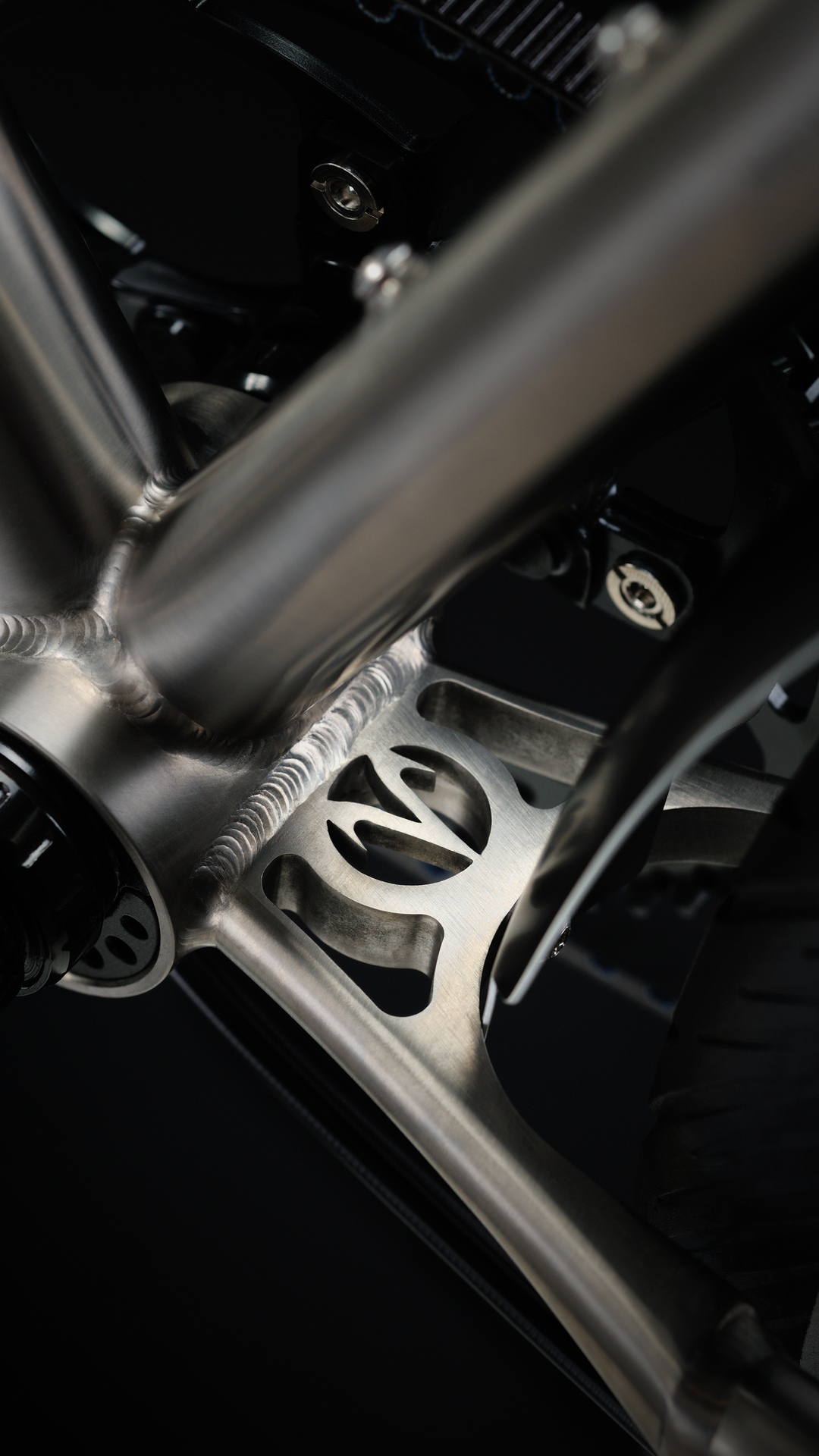 Van Nicholas Pioneer Rohloff 29er Titanium Chain Stay Yoke V-Logo