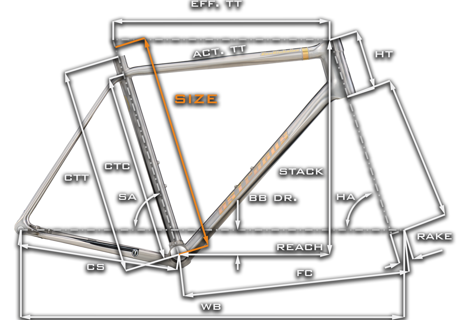 Van Nicholas Astraeus Titanium Geometry