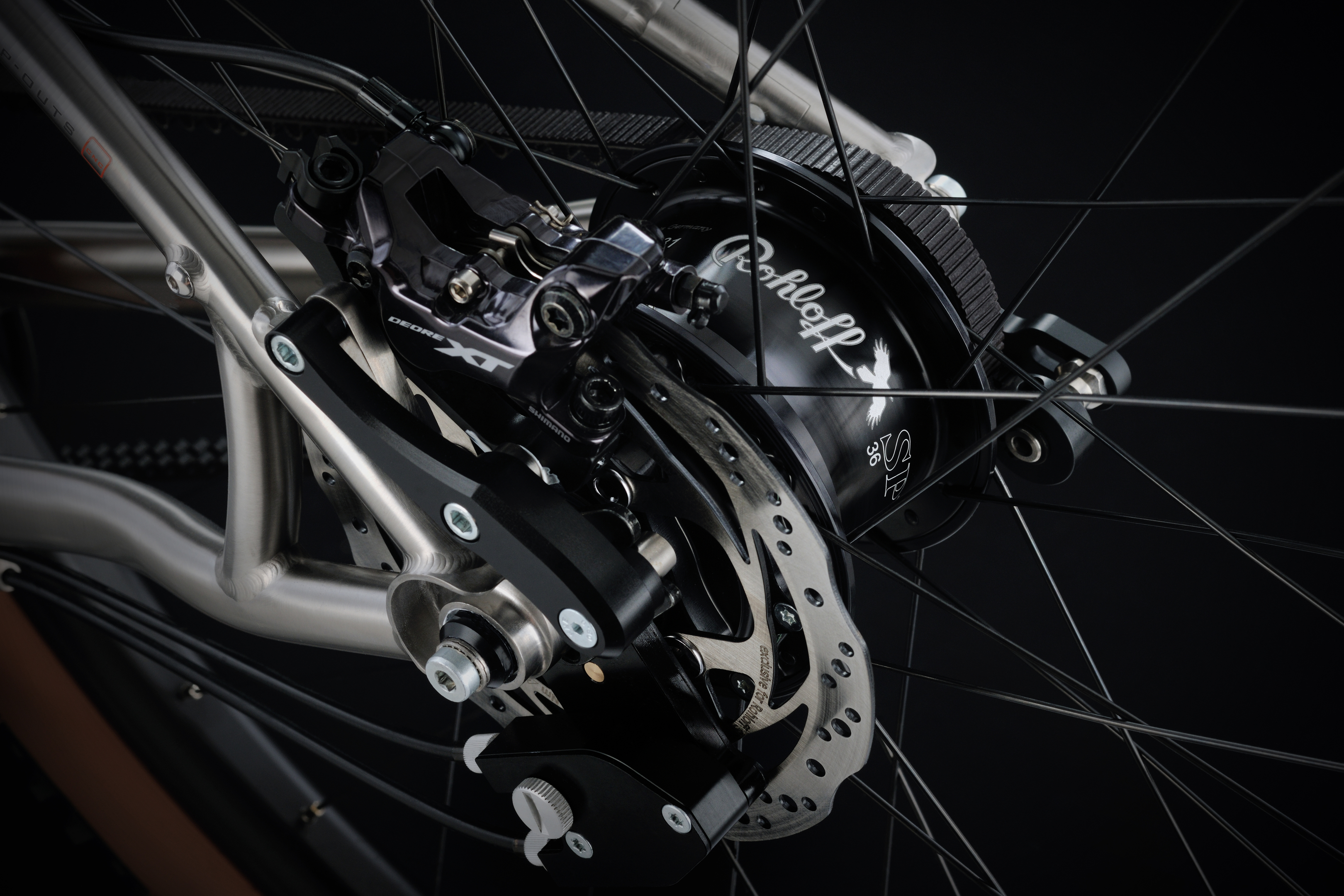 Van Nicholas Nootau Titanium Rohloff Belt Thru Axle